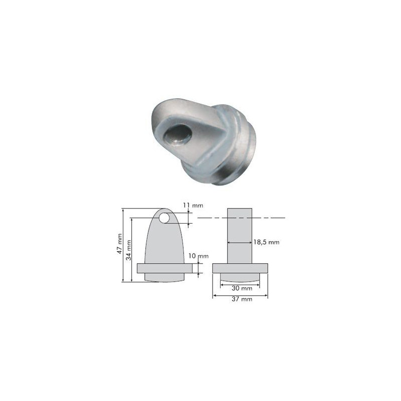 Rinforzo  Maschio per Roll Bar GT2i da Saldare - O-AA-123 - 3661768400951