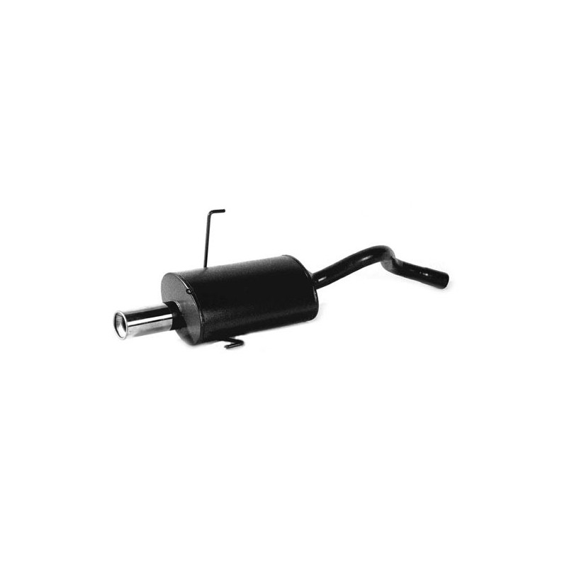 Eind-/geluiddemper uitlaat GT2i Fiat Punto fase 2 1.8 16S HGT Na 1999 EEG-goedgekeurd 76mm uitlaatpijp - O-QD-FI740-R - 3661768236437