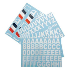 Zelfklevend vel Letters / Cijfers / Vlag Namen van piloten en copiloten - DE-LETTRES - 3661768194294