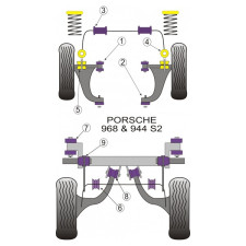 Silent-Bloc Powerflex Driehoek Voor Interieur Porsche 944 (2 Stuks) - PF-F57203-2 - PFF57-203 - 5055676506320