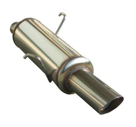 Inoxcar Stainless Steel Rear Exhaust / Muffler Peugeot 206 2.0 16V After 1999 Outlet 1x90mm Rally - IC-PE2060790RA - PE206.07.90RA - 3661768206560