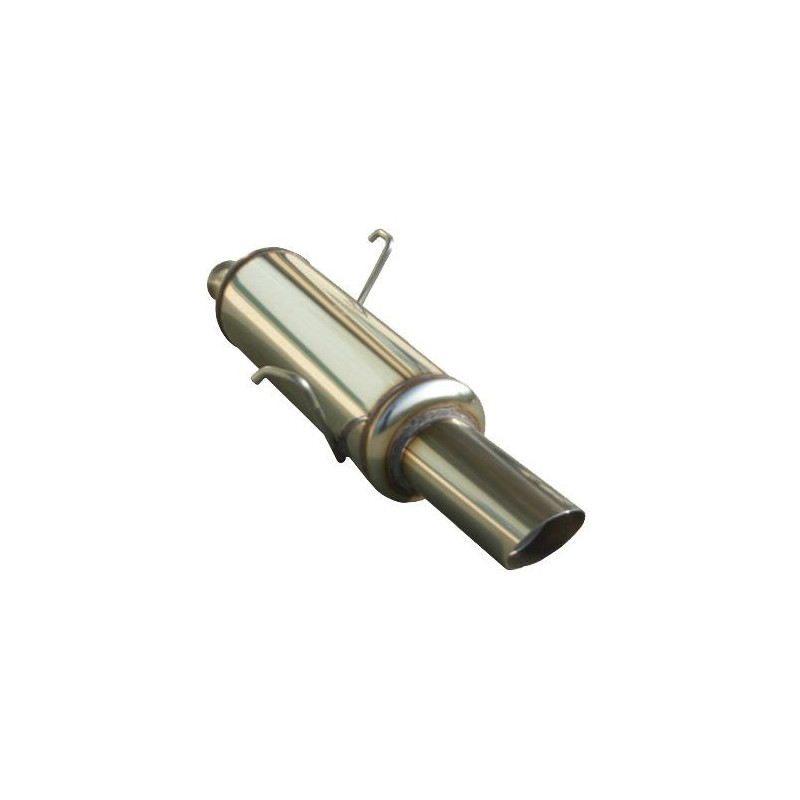 Klemmen / Demper Inoxcar Inox Peugeot 106 1.1 / 1.3 / 1.4 Avant 1996 Sortie 1x90mm Rallye - IC-PE1060290RA - PE106.02.90RA - 3661768206096