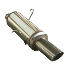 Klemmen / Demper Inoxcar Inox Peugeot 106 1.1 / 1.3 / 1.4 Avant 1996 Sortie 1x90mm Rallye - IC-PE1060290RA - PE106.02.90RA - 3661768206096