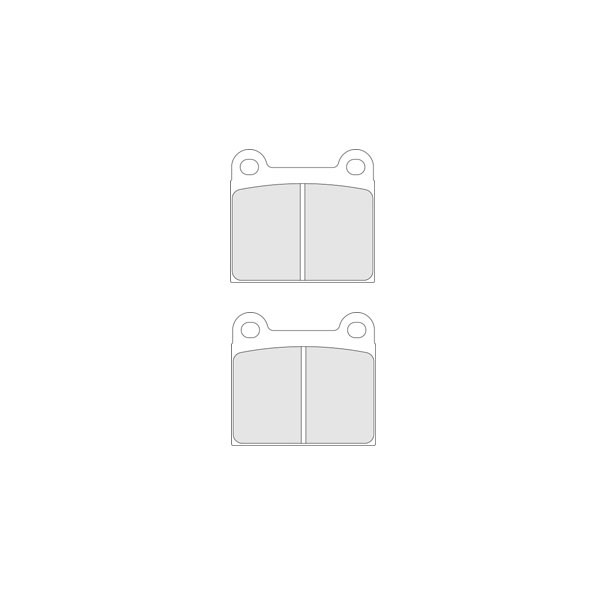 Plăcuțe de frână CL Brakes RC6 față pentru Simca 1000 Rallye 2 - CL-4004-RC6 - 4004T15RC6 - 3661768201831