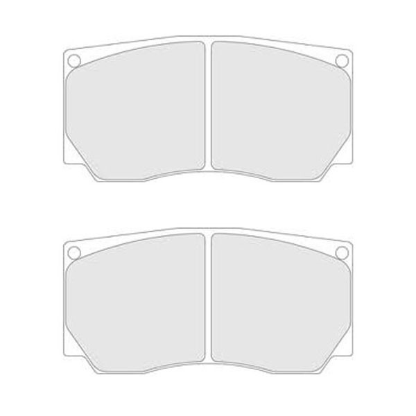 Brake Pads  CL Brakes RC6 Front Mitsubishi Lancer Evo IX - CL-5011W61T17RC6 - 5011W61T17,5RC6 - 3661768202418
