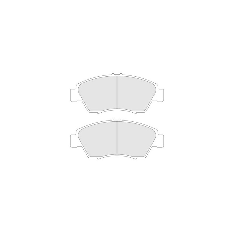 Remblokken CL Remmen RC6 voor Honda Civic 1.6 16V VTEC van 90 tot 91 - CL-4077-RC6 - 4077RC6 - 3661768202166