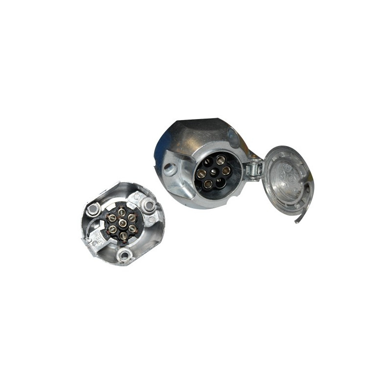 Socket 7 Poles 12v (12N) Aluminium Trailer  - EL-HF400130 - HF.400130 - 3661768221723