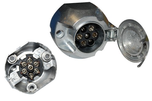 Socket 7 Poles 12v (12N) Aluminium Trailer  - EL-HF400130 - HF.400130 - 3661768221723