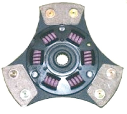 Koppelingsplaat BRATEX 3 gesinterde metalen remblokken 6 verenFiat Uno Turbo ie - EMB-2553 - 2553CX - 3661768286623