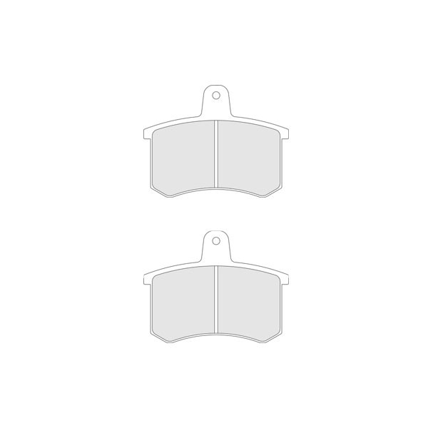 Remblokken CL Remmen RC6 achter Volkswagen Golf II GTi - CL-4010-RC6 - 4010RC6 - 3661768292358