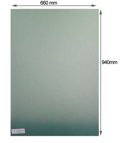 Targa di Protezione Interno Parafango Spessore 2 mm Dimensioni 940X660 Bianco - BOR20-940X660-BL - POLYPROPYLENE BLANC - 3661768298572