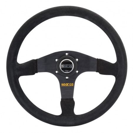 Volant Sparco R375 Peau Retournée Noir