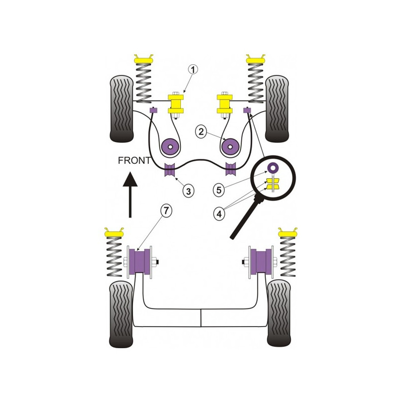 Silent-Bloc Powerflex Bras Arrière Seat Ibiza 1993-2002 (2 Pièces) - PF-R85915-2 - PFR85-915 - 5055676511218