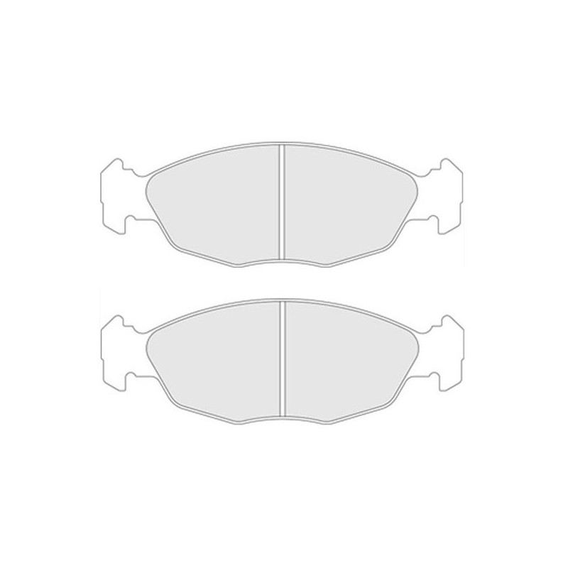 Remblokken CL Remmen RC8 voor Peugeot 106 S16 - CL-4017-RC8 - 4017RC8 - 3661768333884