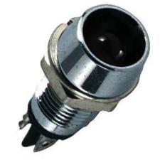 Mini LED-indicator Rood / Chroom - LU-K171 - 3661768058374