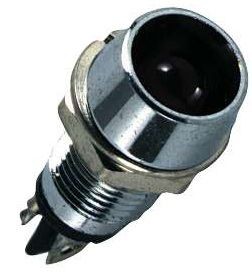 Mini LED-indicator Rood / Chroom - LU-K171 - 3661768058374