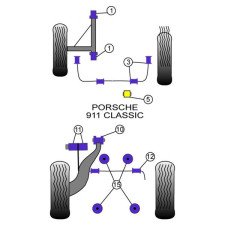 Silent-Bloc Powerflex Triangle Voor Porsche 911 1977 - 1986 (4 Stuks) - PF-F57401-4 - PFF57-401 - 5055676512260