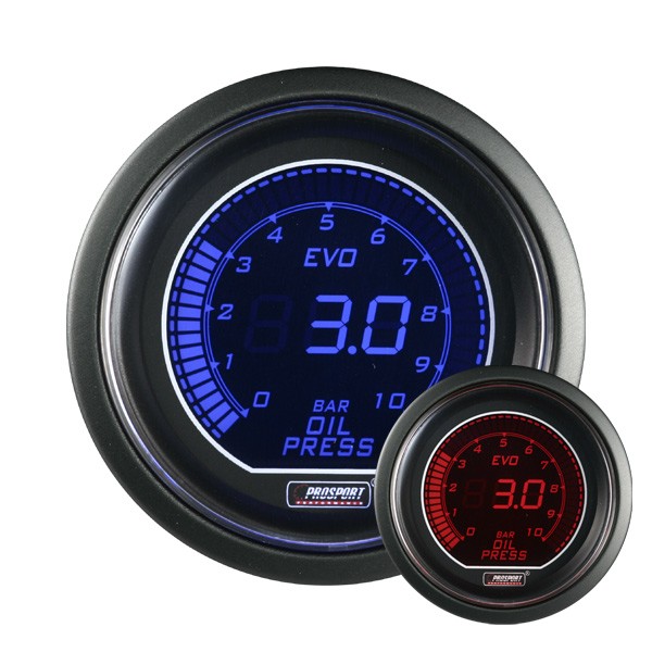 Strumento Prosport Pressione Olio Digitale Diametro 52mm 0 a 7 Bare + Sonda - CT-PH-005 - 216EVOEOP - 3661768389256