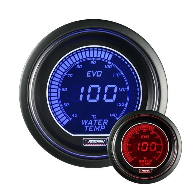 Prosport Digitale Watertemperatuurmeter Diameter 52mm 140°C + Sonde - CT-TE-005 - 216EVOWT - 3661768389263