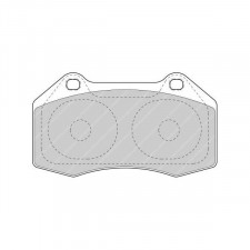 Pastiglie freno Ferodo DSUNO Anteriore per Abarth 500 / 595 / 695 1.4 (312.AXF11) 08/08 - Pinza Brembo