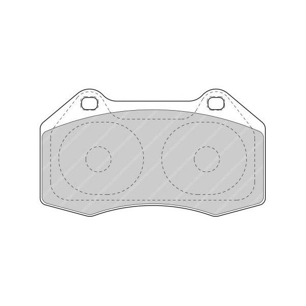 Plăcuțe de frână Ferodo DSUNO față pentru Abarth 500 / 595 / 695 1.4 (312.AXF11) 08.08 - etrier Brembo - F-CP1667Z - FCP1667Z - 3661768393529