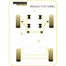 Silent-Bloc Powerflex Black Barre Anti-Roulis Avant Renault R5 GT Turbo (2 Pièces)