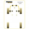 Silent-Bloc Powerflex Black Barre Anti-Roulis Avant Volkswagen Polo G40 (2 Pièces)