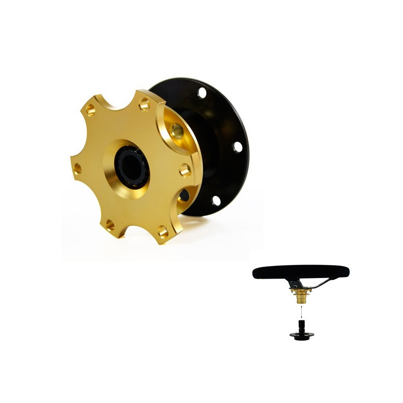 Geribbelde intrekbare naaf BRATEX 6 schroefgaten - SPD-QR99 - QUICK RELEASE - 3661768427835