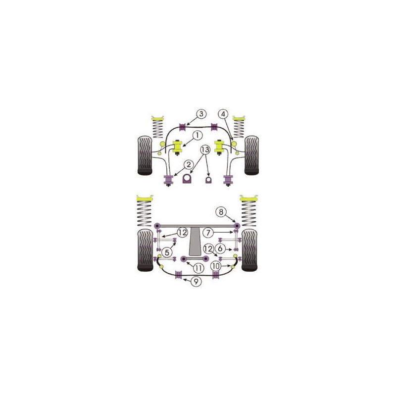Powerflex Bushing Subaru (6 Pieces) - PF-R69110-6 - PFR69-110 - 5055676508225