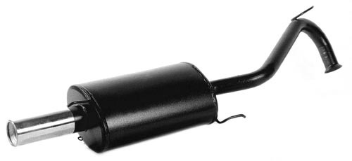 Rear Exhaust / Muffler Renault Clio 16S/W EEC Approved outlet 76mm - O-QD-RE734-R - 3661768133279