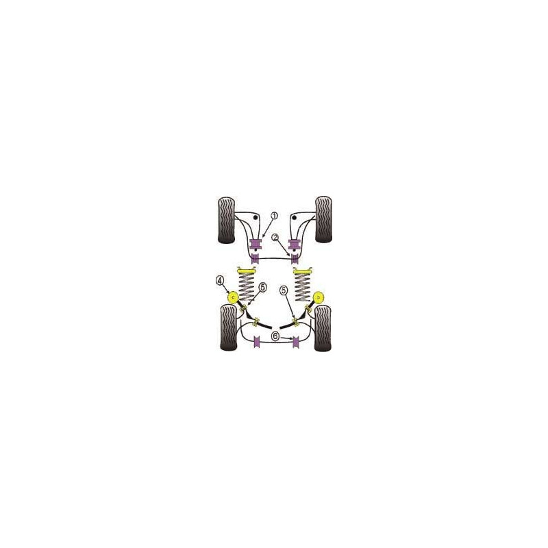 Silentbloc Powerflex pentru bară antiruliu de 18 mm spate BMW E30 (2 bucăți) - PF-R530818-2 - PFR5-308-18 - 5055676501509
