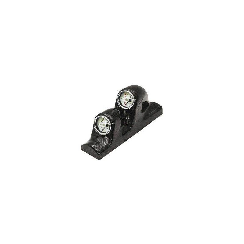 Steun voor 2 Revotec manometers Links Koolstoflook - REN-SUGM2L - GM2L - 3661768119587
