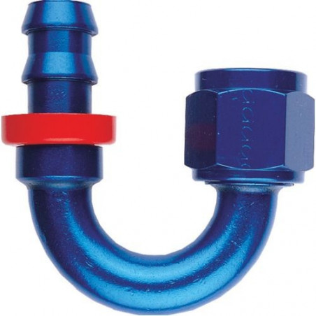 Goodridge 180° Alu 9/16x18 JIC vrouwelijke fitting