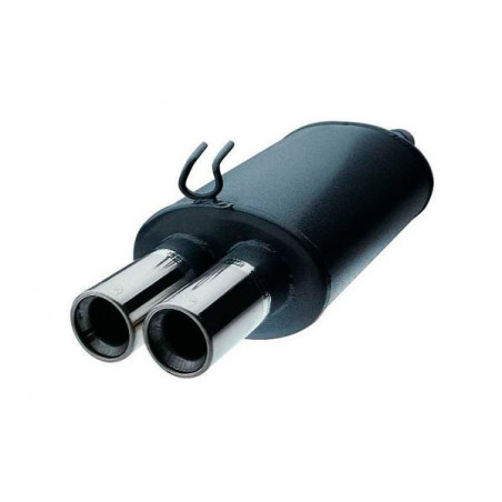 GT2i universal dual outlet exhaust muffler / silencer