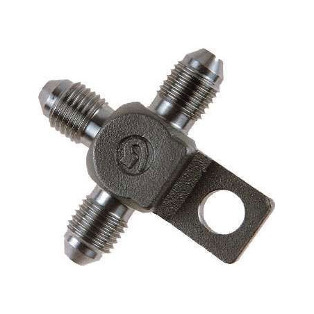 Té Goodridge 3 mâles 3/8X24 JIC / UNF fixation radiale