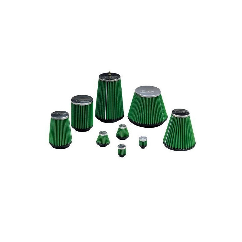 DIAMOND luchtfilter GREEN FILTER Diameter uitlaat 80mm, kegel D150x120mm hoogte 150, totale lengte 220 - GR-D80150 - D80.150 - 3661768388143