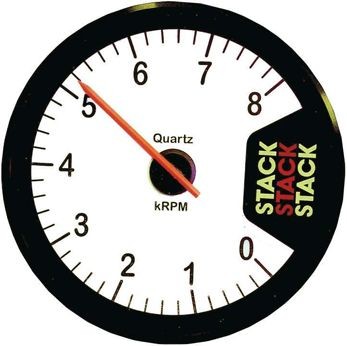 Stack Clubman Rev-counter 0-8 Diameter 80 White - ST-200-0-8000W - ST200-08W - 3661768100479