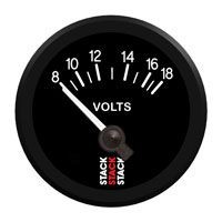 Manomètre Stack Voltmètre 8-18 volts Electrique - ST-3216 - ST3216 - 3661768100622