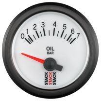 Strumento Stack Pressione di Olio  0-7 Bar Elettrico Bianco - ST-3251 - ST3251 - 3661768100639