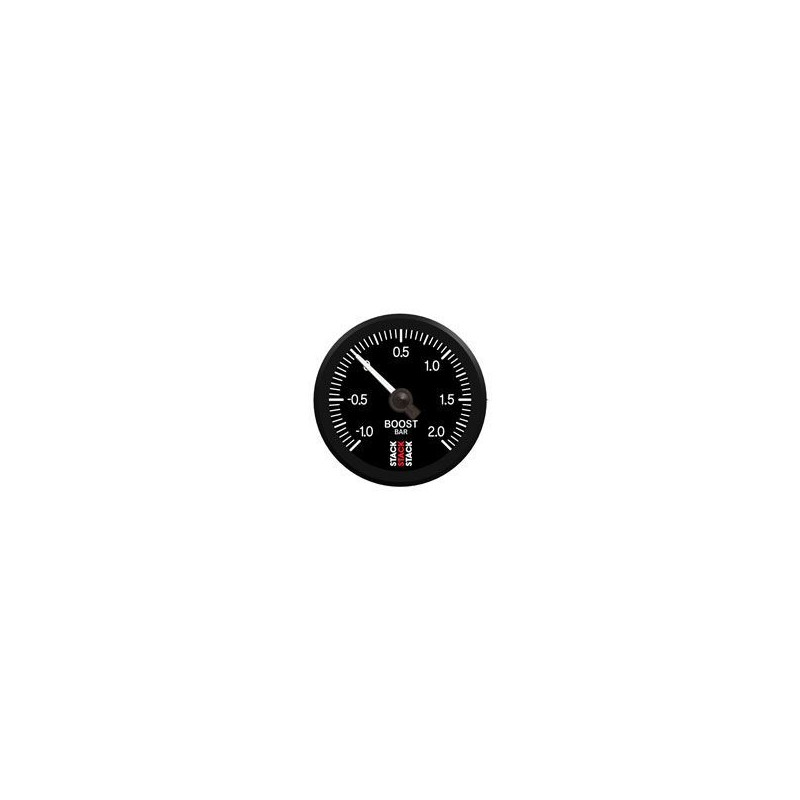 Stack manometer Turbo -1/+2 Bars Pro Elektrische bodem Zwart - ST-3311 - ST3311 - 3661768100721