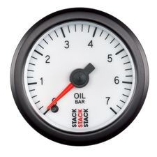 Stack Oliedrukmeter 0-7 Bar Pro Elektrisch Wit - ST-3351 - ST3351 - 3661768100769