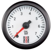 Strumento Stack Pressione di Olio  0-7 Bar Pro Elettrico Bianco - ST-3351 - ST3351 - 3661768100769
