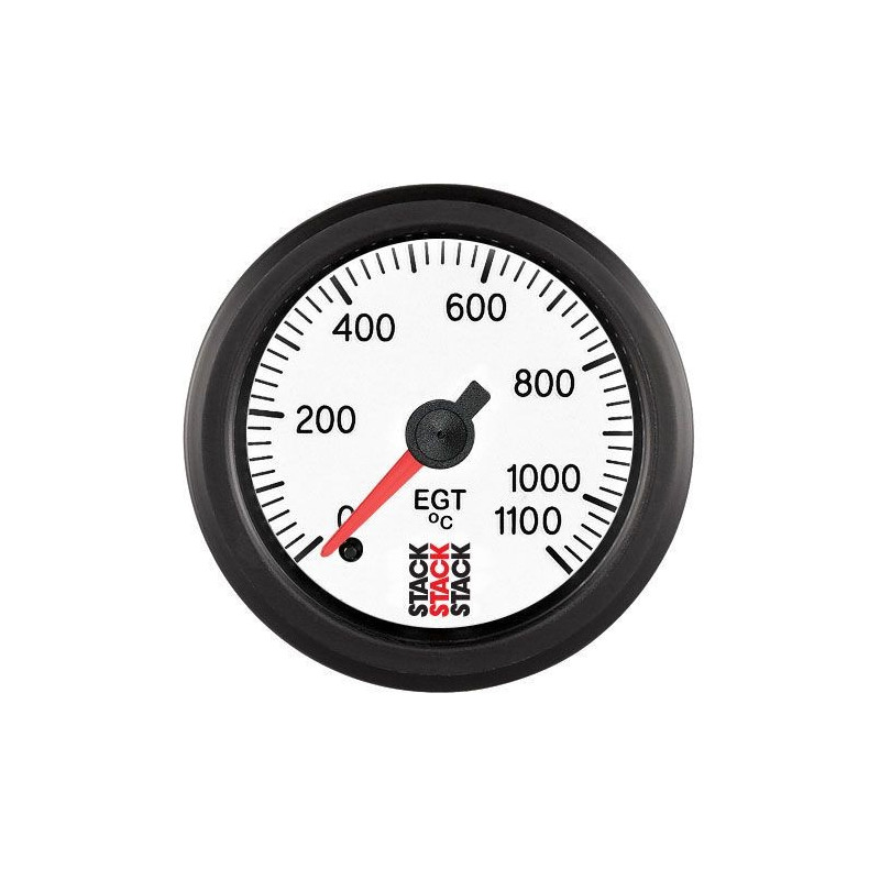 Uitlaatgastemperatuurmeter 0-1100°C Pro Elektrisch Wit - ST-3363 - ST3363 - 3661768278789