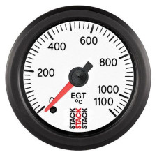 Uitlaatgastemperatuurmeter 0-1100°C Pro Elektrisch Wit - ST-3363 - ST3363 - 3661768278789