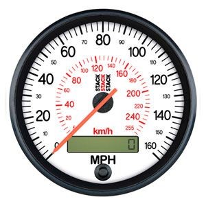 Contatore di Velocità  Stack 0-260km/h Bianco - ST-3852 - ST3852 - 3661768274545