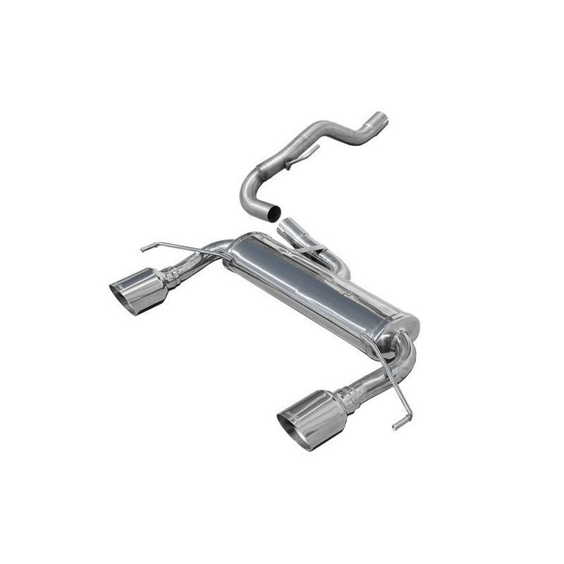 Klemmen / Dempers Inoxcar Inox Opel Corsa D OPC 1.6T 210pk Nurburg - IC-OPCO18RA - OPCO.18.RA - 3661768424902