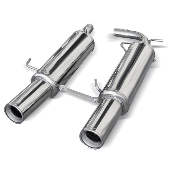 Inoxcar Stainless Steel Rear Exhaust / Muffler Renault Clio RS Phase 3 After 2004 Outlet 2x102mm - IC-RECL14102 - RECL.14.102 - 3661768207574