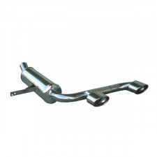 Terminaux / Silencieux Inoxcar Inox Renault Megane II 2.0 RS Turbo Sortie 2x120x80mm