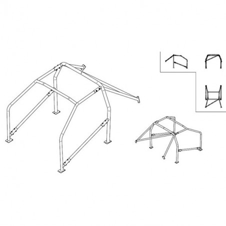 Sparco Roll Cage Nissan 240 Sx 1989-1994 Fe45