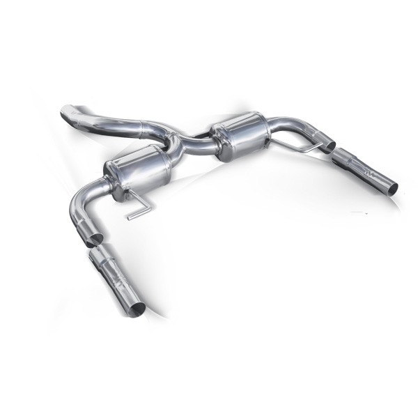 Inoxcar Stainless Steel Rear Exhaust / Muffler Renault Clio 3 RS 200ch After 2010 2 Mufflers Right + Left - IC-RECL3150 - RECL.31.50 - 3661768437759